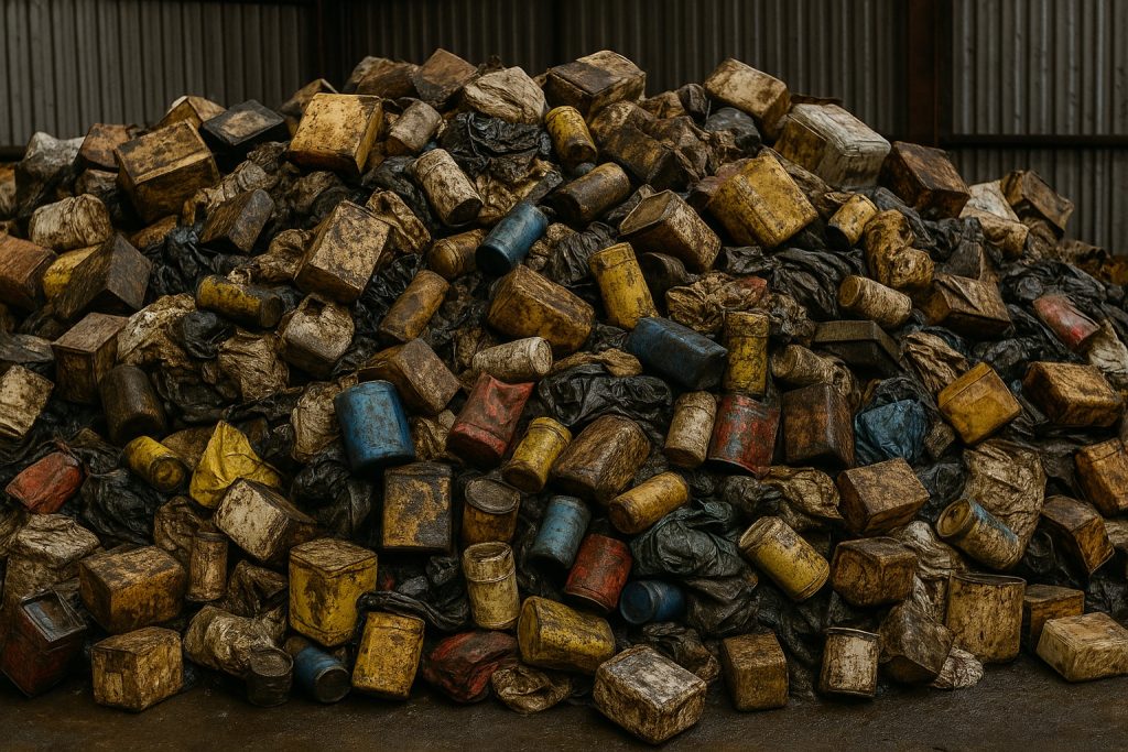 Утилизация загрязненной упаковки