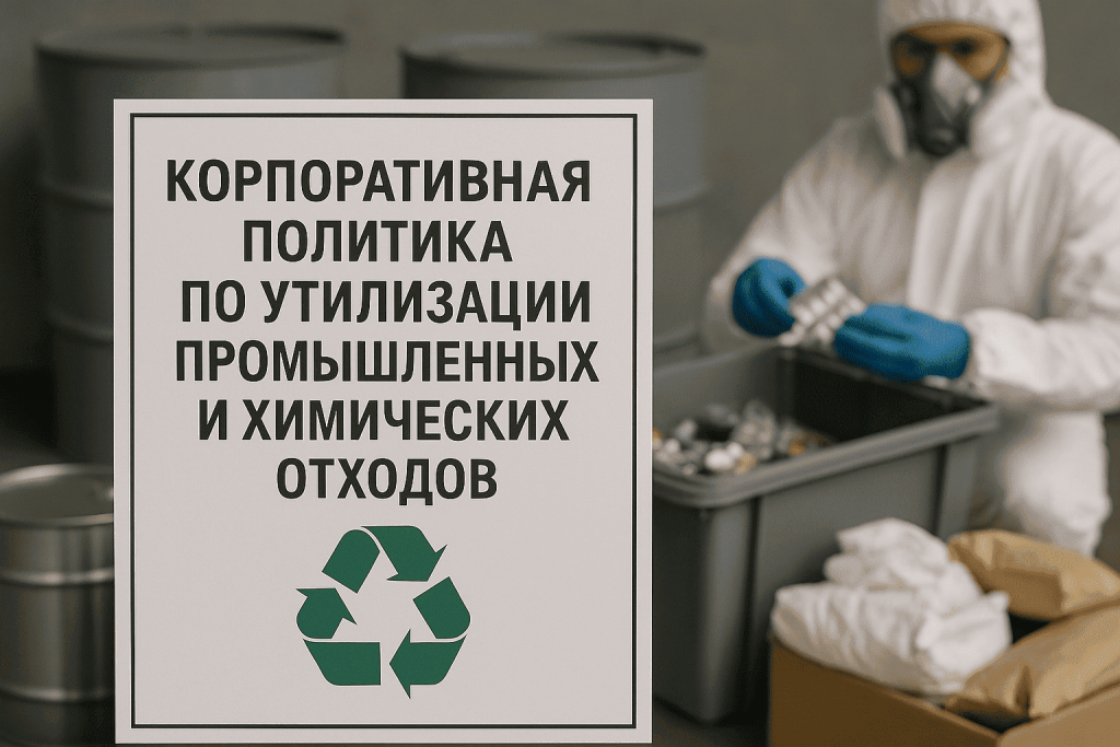 Корпоративная политика по утилизации промышленных и химических отходов