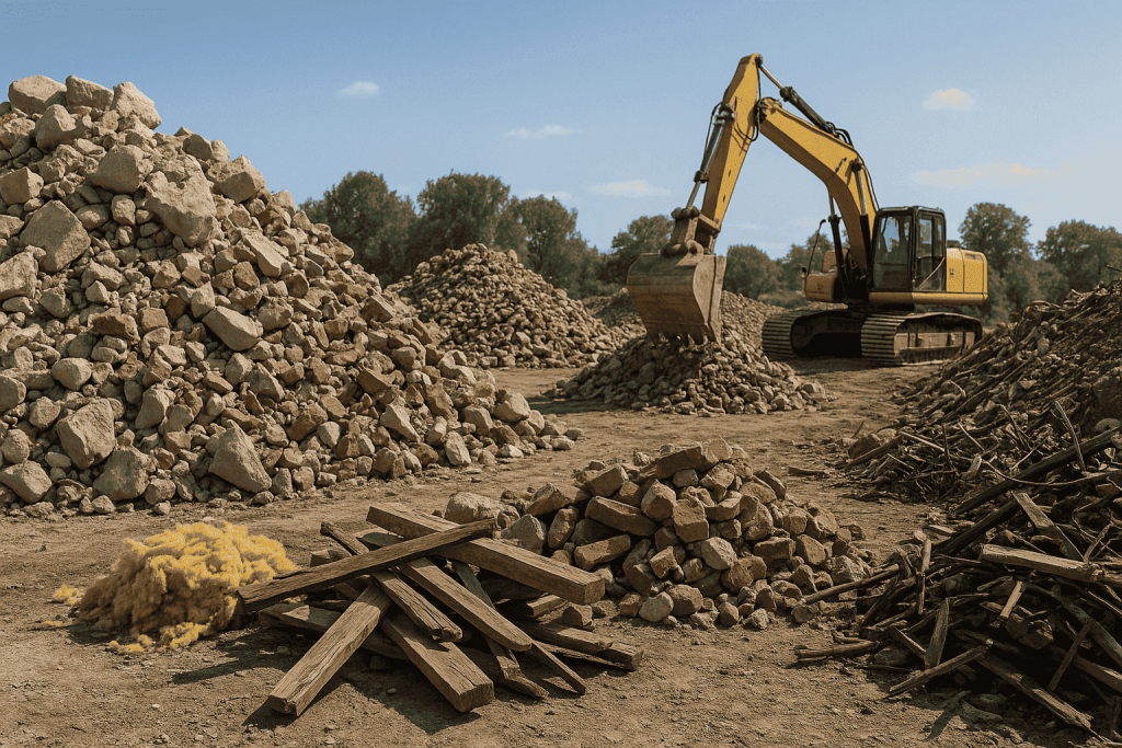 Утилизация неликвидных строительных материалов: от бетона до изоляции