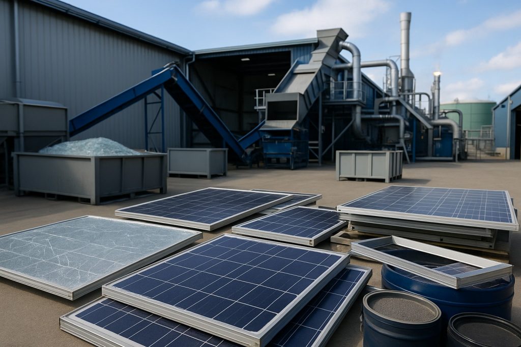 Утилизация отходов производства солнечных панелей: стекло, кремний, металлы