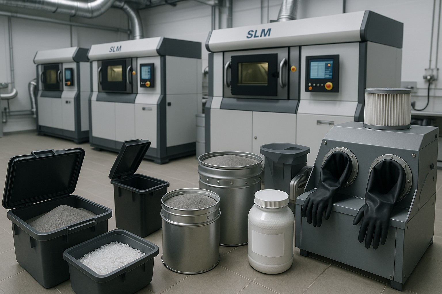 Утилизация отходов производства 3D-печати и селективного лазерного спекания (SLM) — порошки металлов и полимеров